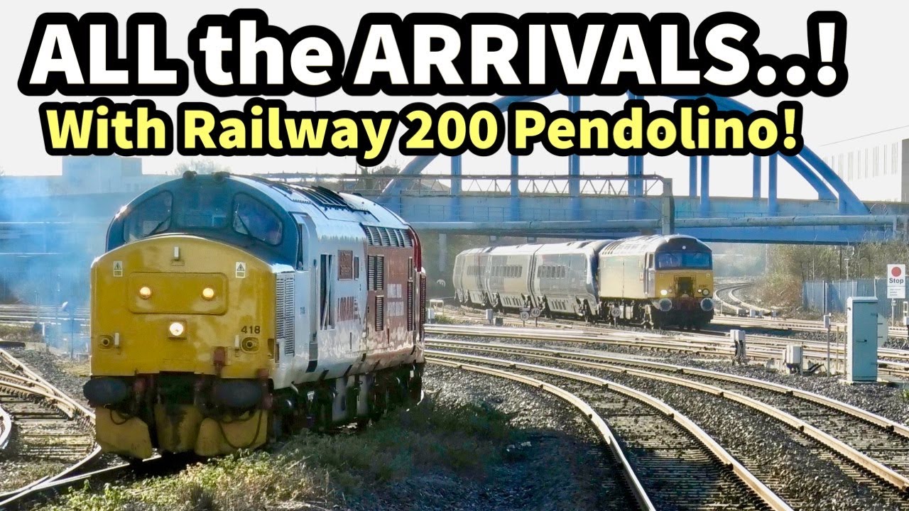 Steam, Locos & RAILWAY 200 Pendolino all ARRIVING at DERBY Works for the GREATEST GATHERING launch!