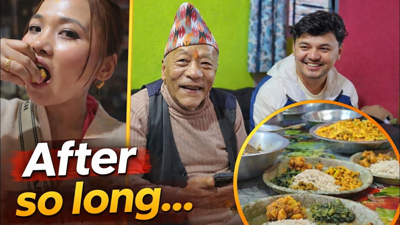 Meeting Our Grandparents in Nepal ❤️ | Heartwarming Family Vlog & Boudha food hunt