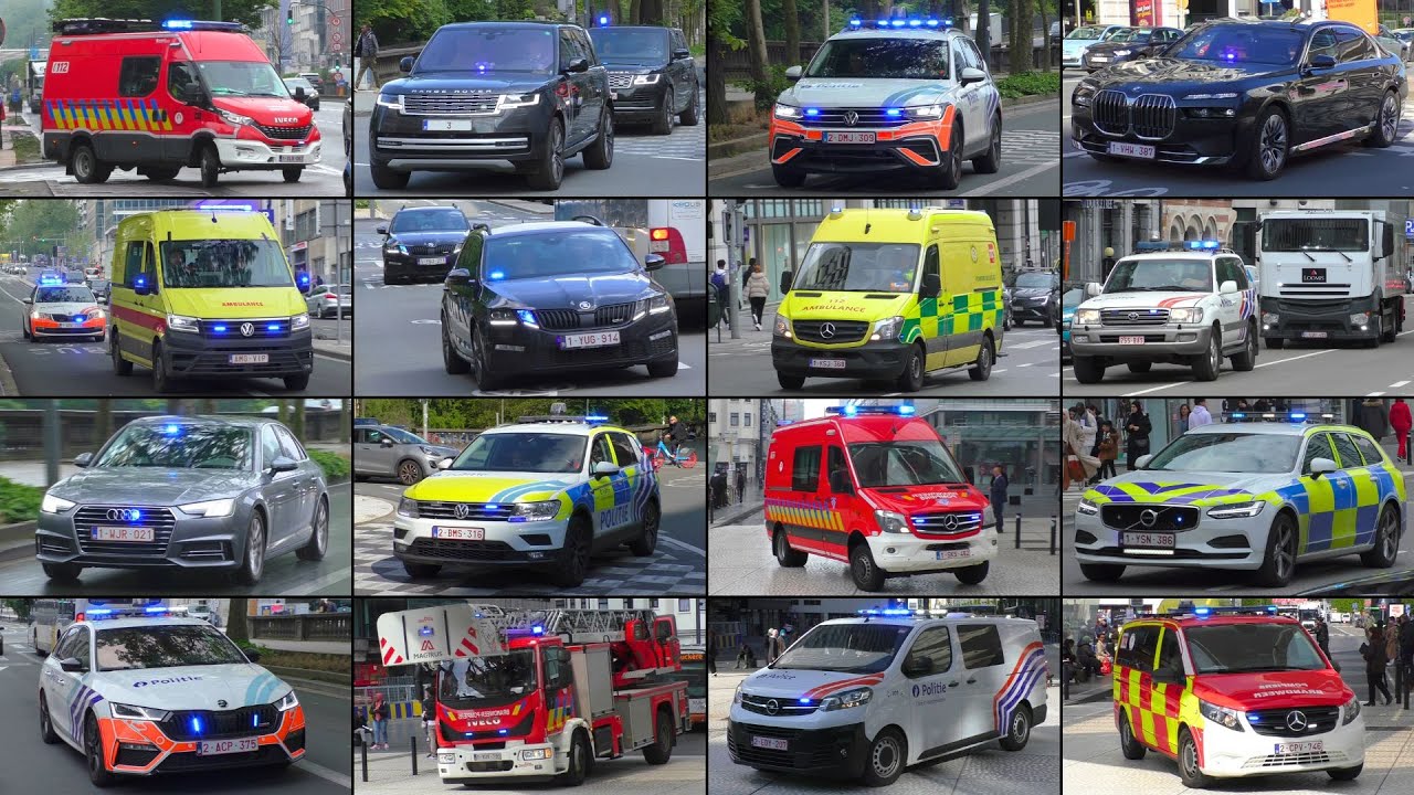 [1 HOUR COMPILATION] Veel Hulpdiensten met spoed in Brussel - Emergency Responding in Brussels! [#8]