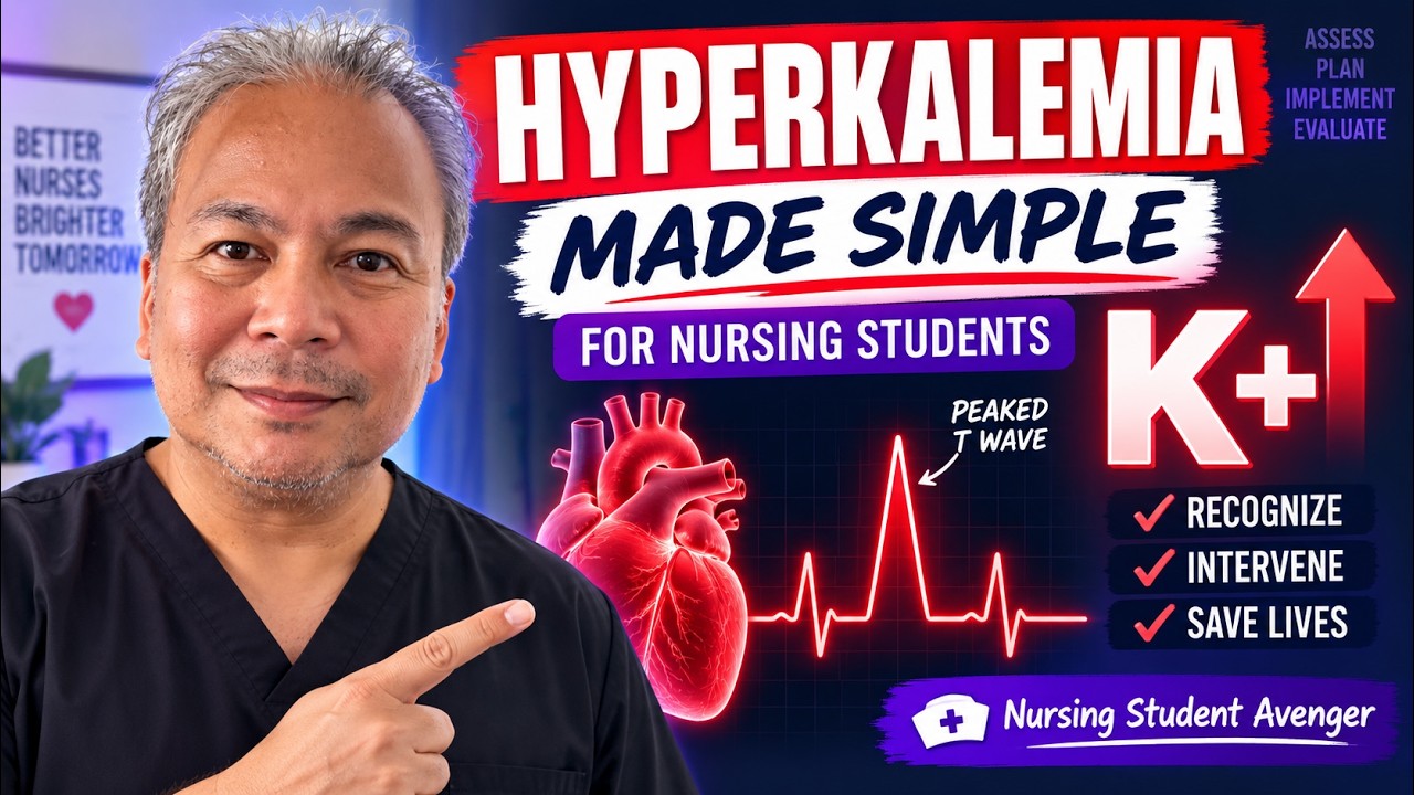 Hyperkalemia Made Simple for Nursing Students | Signs, ECG Changes & Treatment