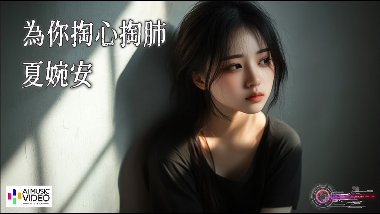 【高清MV】夏婉安 - 為你掏心掏肺【Pinyin | AI音樂視頻 | 中文繁體拼音動態字幕】