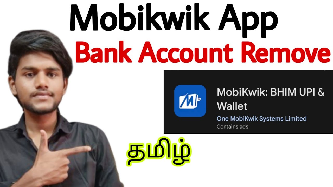 mobikwik bank account remove / how to delete bank account in mobikwik / tamil / BT