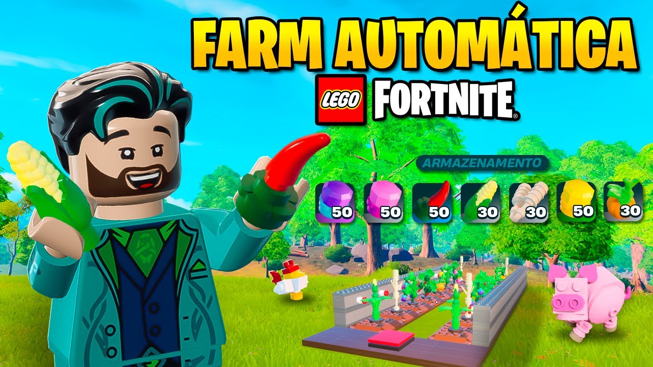 Como fazer Farm de Comida Automática no Lego Fortnite
