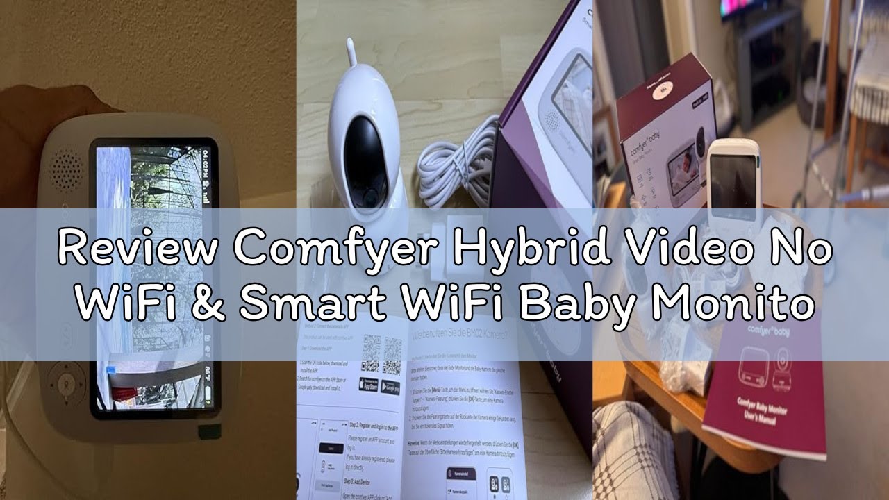 Review Comfyer Hybrid Video No WiFi & Smart WiFi Baby Monitor - 5" 1080P Split Screen & 2K Camera Ap