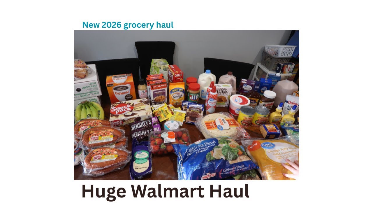 First Walmart Haul of 2026 for our large family of 8 #walmart #groceryhaul #largefamily #momofix