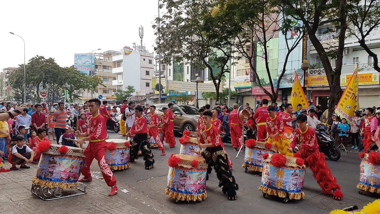 [Múa Lân Sư Rồng] Tinh Anh Đường Trống Hội Tết 2018 | Long Shi | Lion Dance Dragon Dance