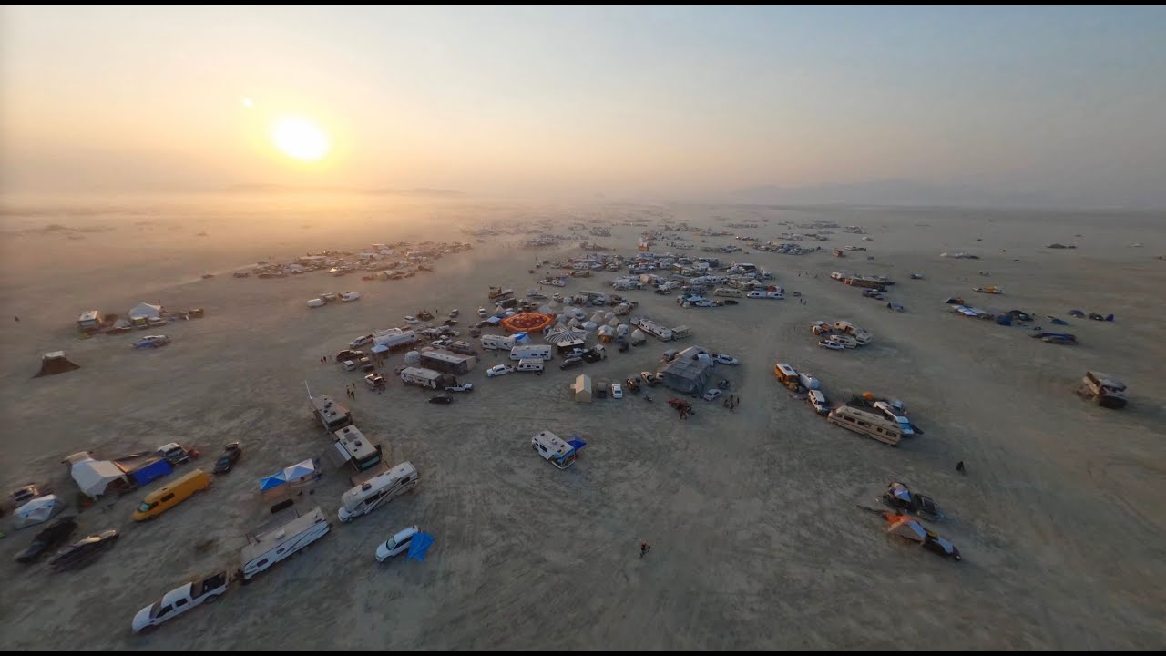 A flight through Black Rock City 2021 / Renegade Man / Cancelled Burning Man // FPV