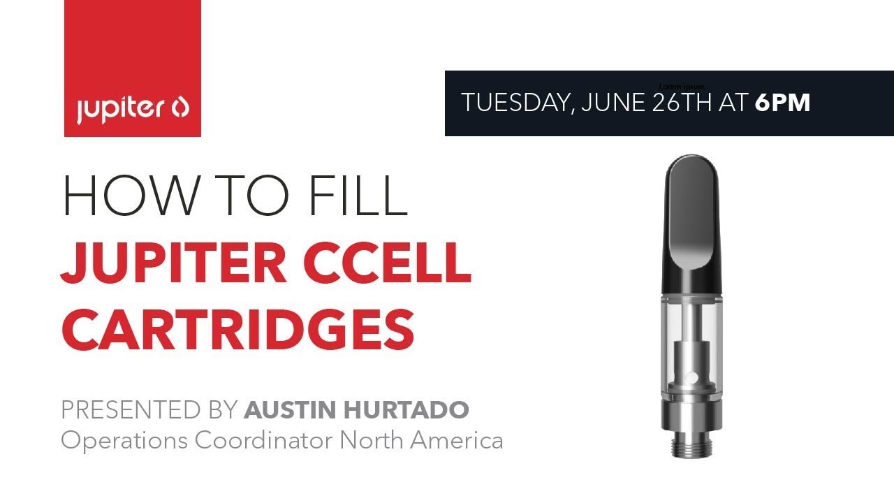 #TechTalkTuesday | How To Fill Jupiter CCell Cartridges