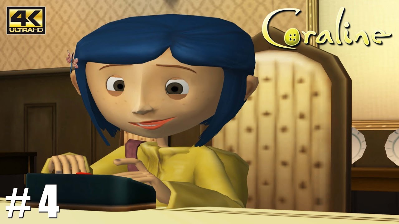 Coraline - Wii Gameplay Playthrough 4k 2160p (DOLPHIN) ЧАСТЬ 4