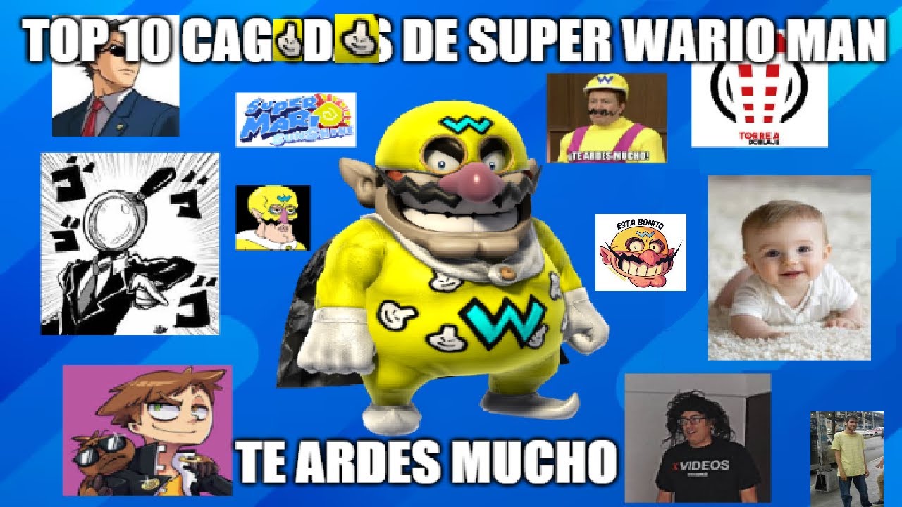 TOP 10 BIZARRADAS DE SUPER WARIO MAN (ESTÁ BONITO)