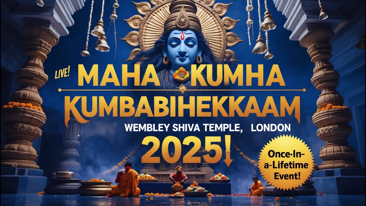 Live: Maha Kumbabishekam 2025 - Wembley Shiva Temple, London
