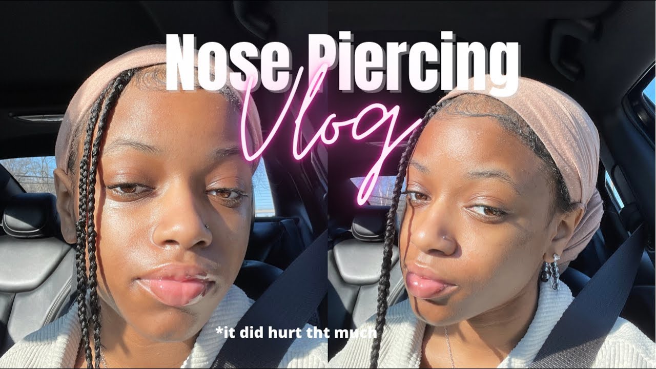 getting my nose pierced for the first time 💕 ||  Nose piercing vlog!