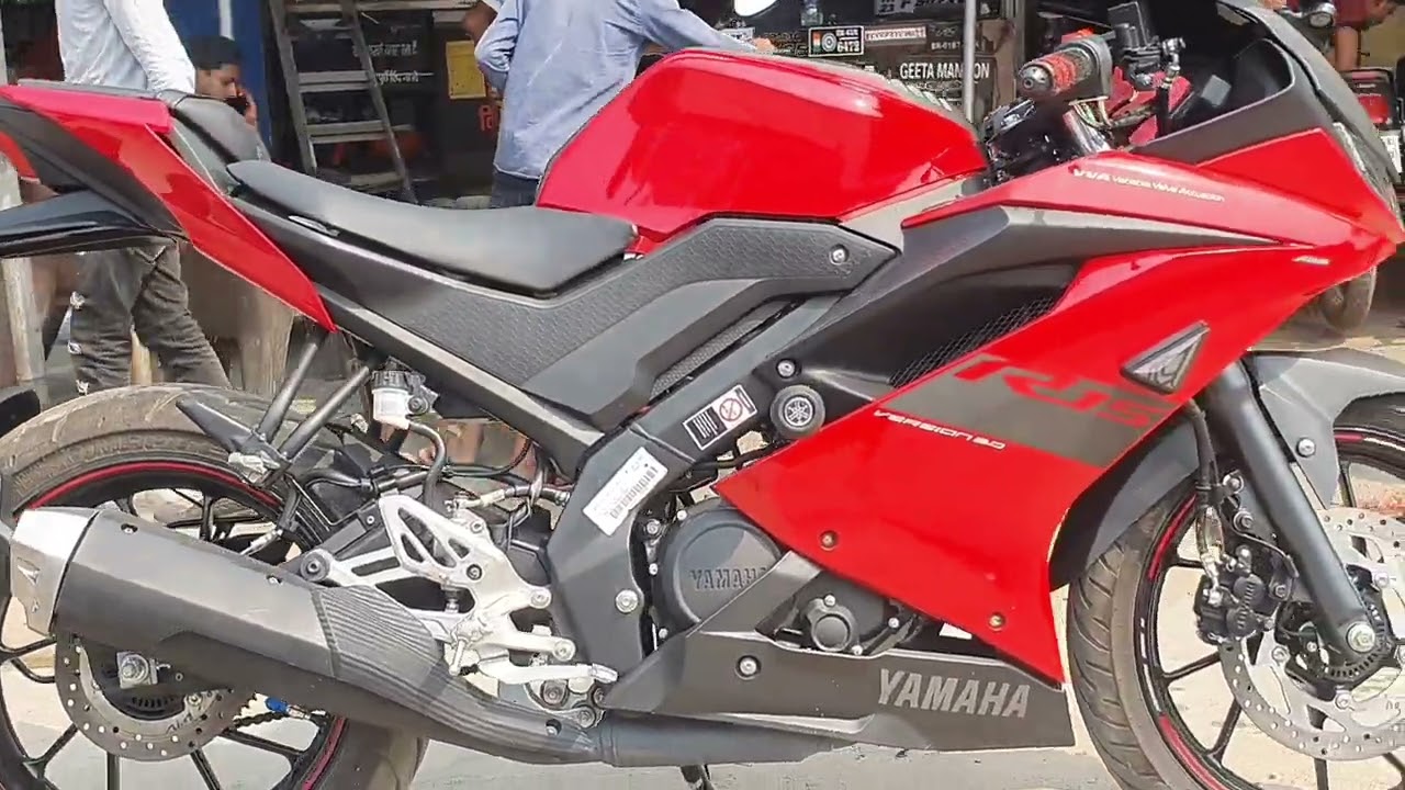 Yamaha R15 V3 modified// R15 V3 slider crash guard/ R15 V3 modified indicator// R15 tank pad#shorts