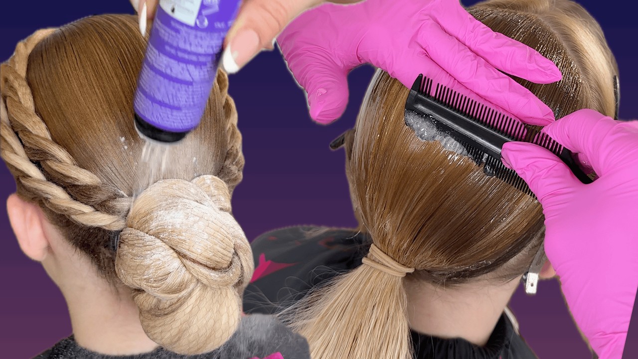 [ASMR] The Longest Blonde Hair I’ve Ever Worked With | Ballroom Hairstyle