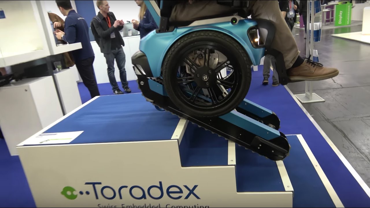 SCEWO stairclimbing wheelchair from ETH Zurich using Toradex at Embedded World 2017