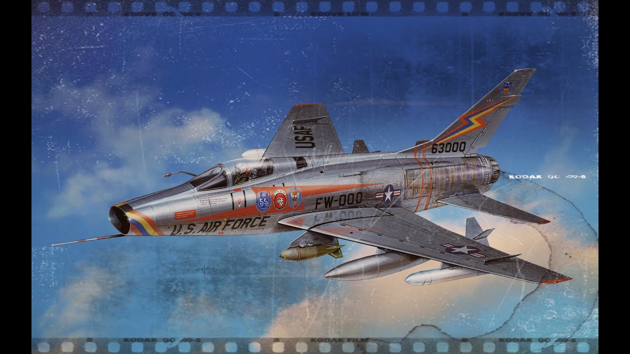 Legendarne Samoloty F-100 Super Sabre