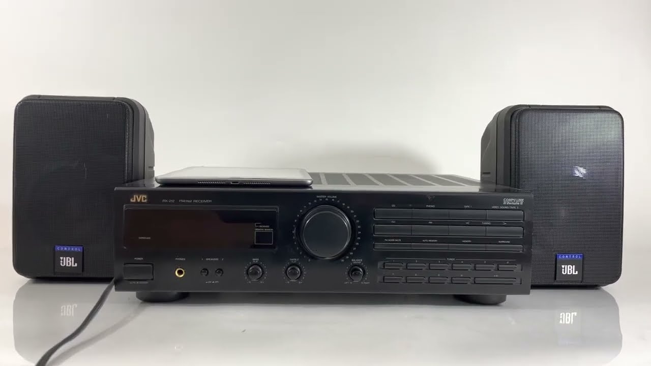JVC RX-212BK Stereo Receiver 120W FM/AM - Sounds Great!