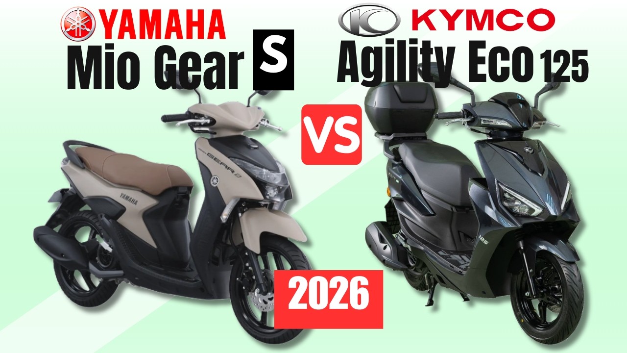 Yamaha Mio Gear S vs Kymco Agility Eco 125 | Side by Side Comparison | Specs & Price | 2026