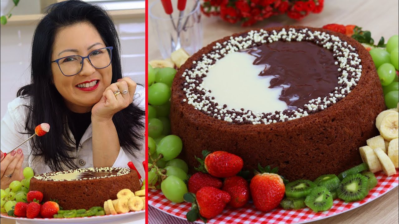 BOLO FONDUE 2 CHOCOLATES - PREPARO SIMPLES E SABOROSO - PERFEITO PARA FAÇA E VENDA-DIKADANAKA