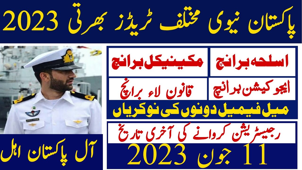 Pakistan Navy Latest Jobs 2023 | Pak Navy New Jobs | Technical Job Info 1.0