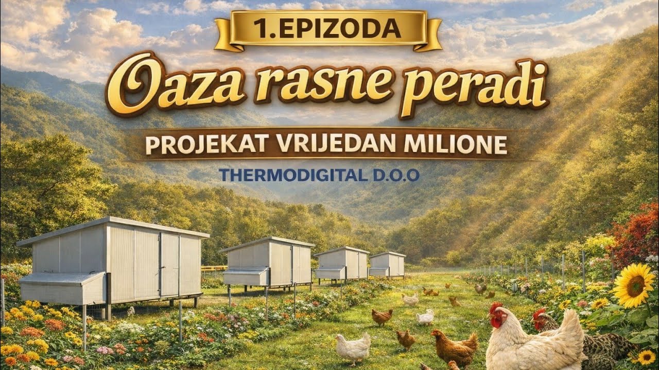 Oaza rasne peradi 🐓 | Projekat vrijedan milione 💰 | 1. epizoda. @thermodigitaldoo 