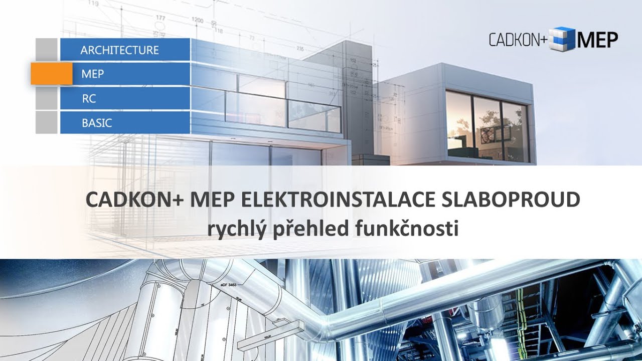 CADKON+ MEP – elektro slaboproud