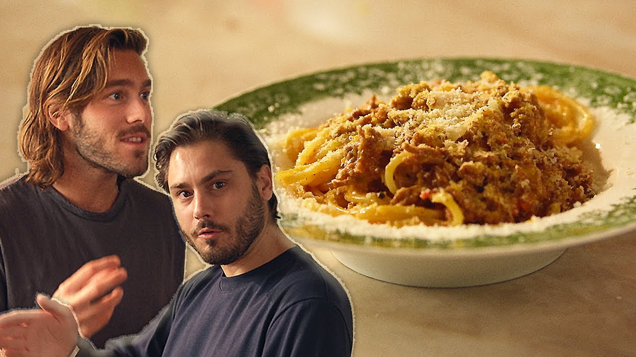Spaghetti Köttfärssås Med Benjamin och Oliver Ingrosso
