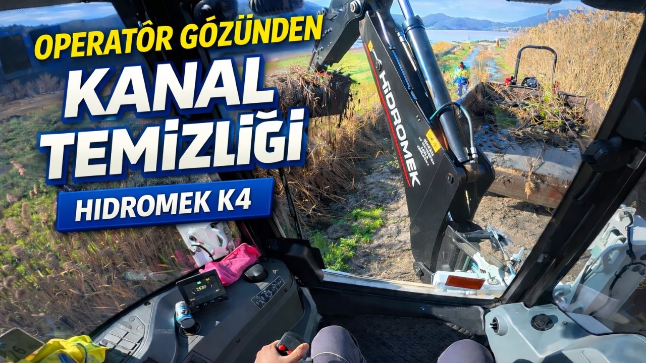 Hidromek K4 ile Kanal Temizliği | Zor Çalışma!