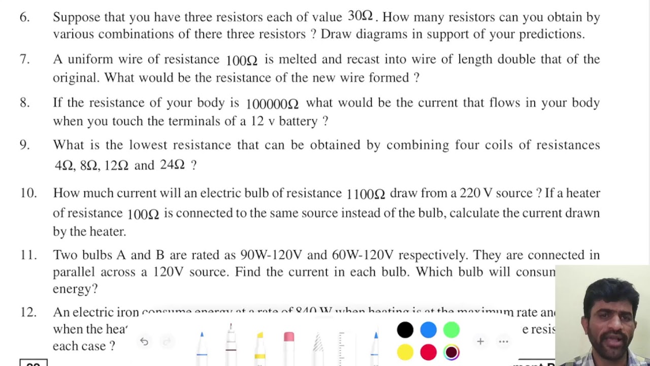 CLASS X SCIENCE ELECTRICITY DISCUSSION