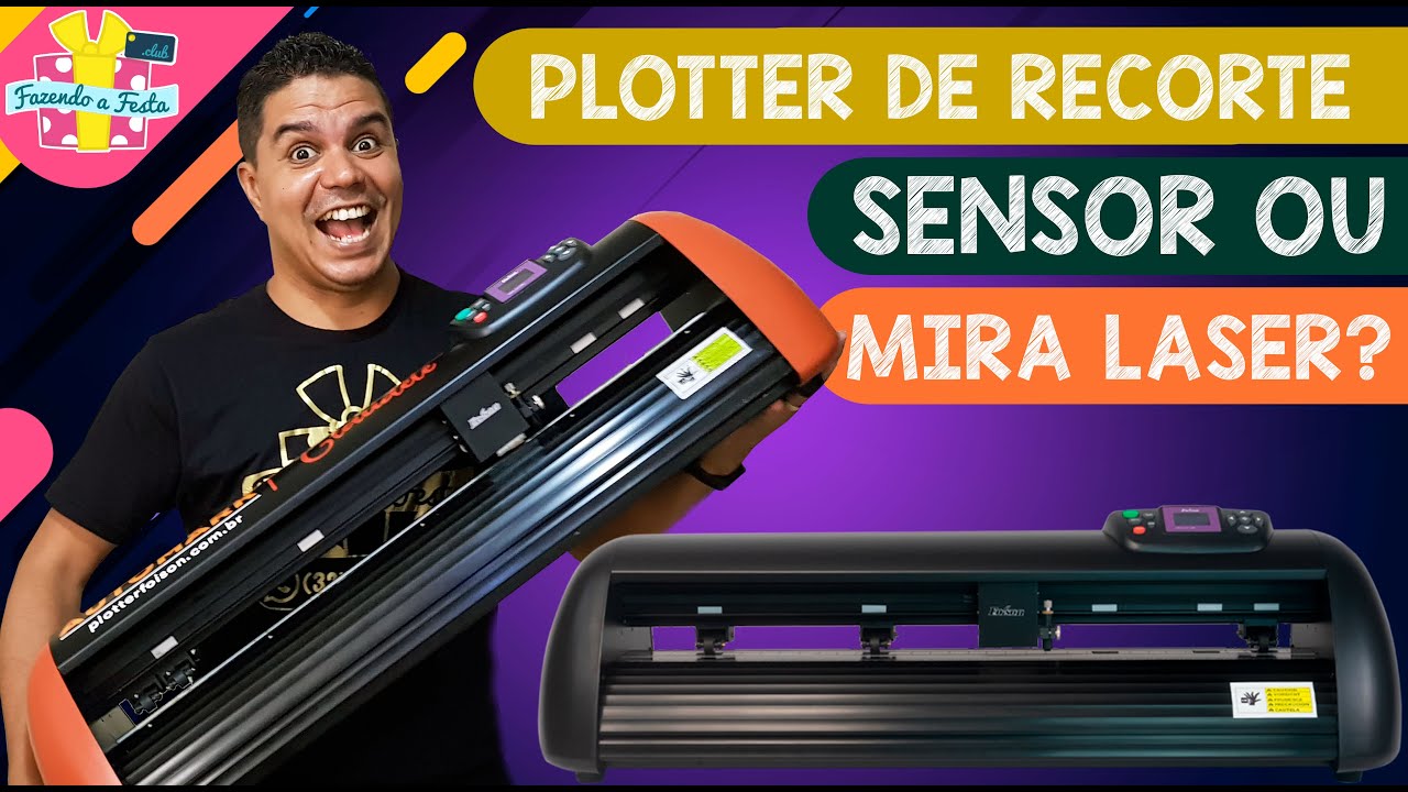 Plotter de Recorte Profissional: Mira Laser ou Sensor automático?