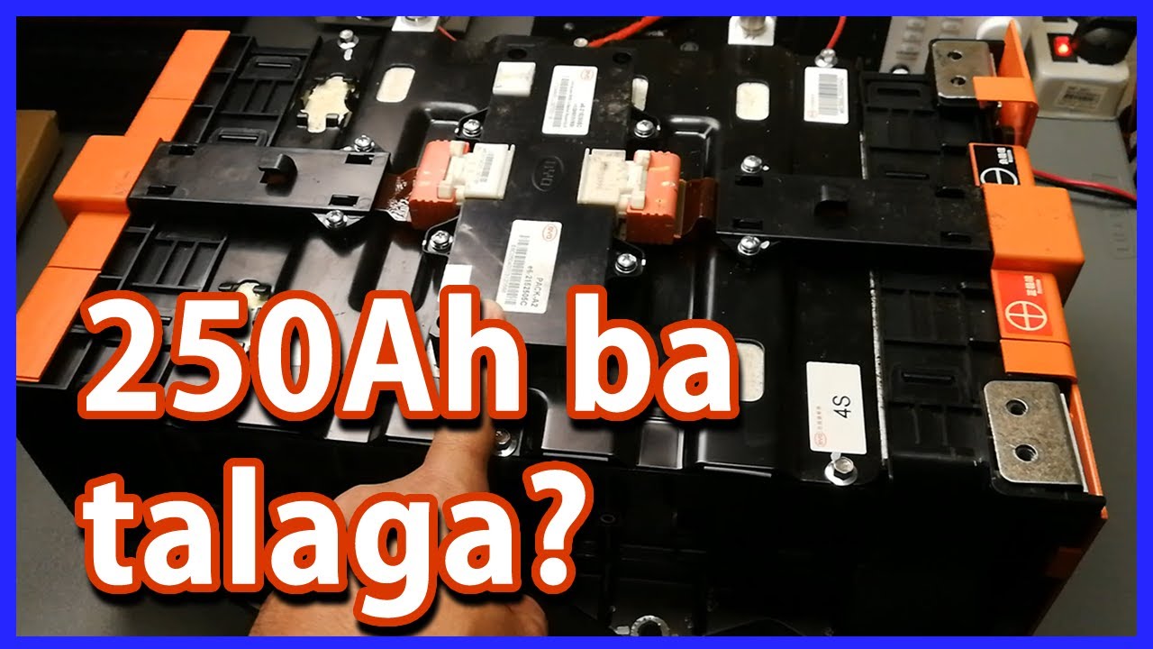 BYD LiFePO4 Battery 12v 250Ah BMS Installation and Capacity Testing