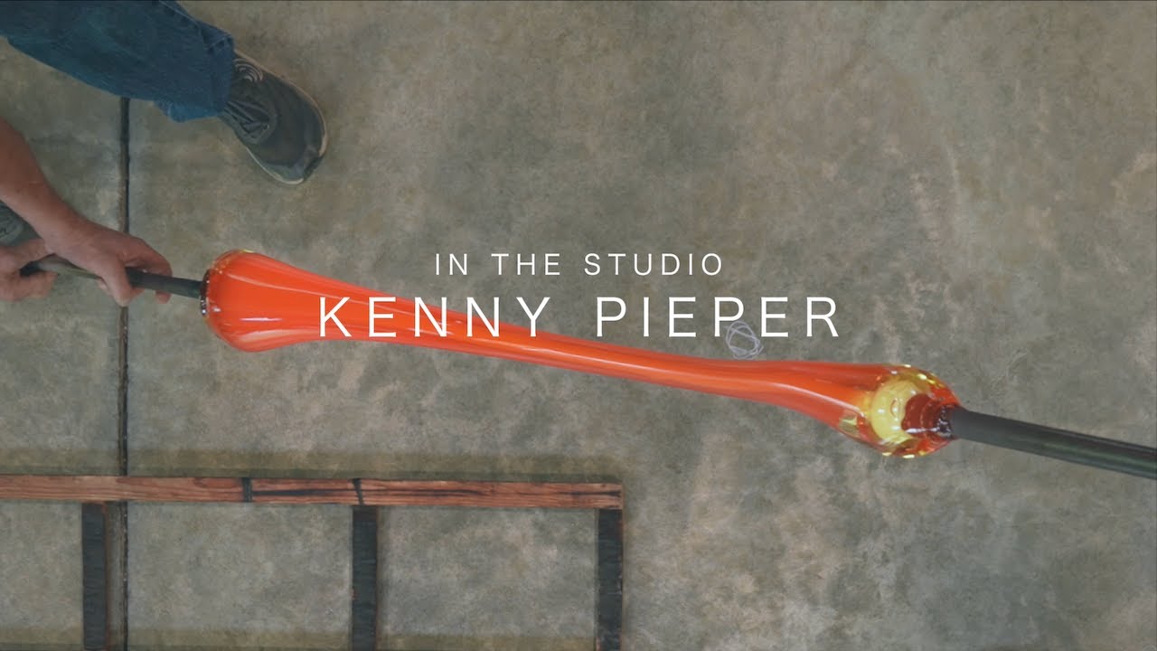 Blue Spiral 1 In The Studio - Kenny Pieper - Process