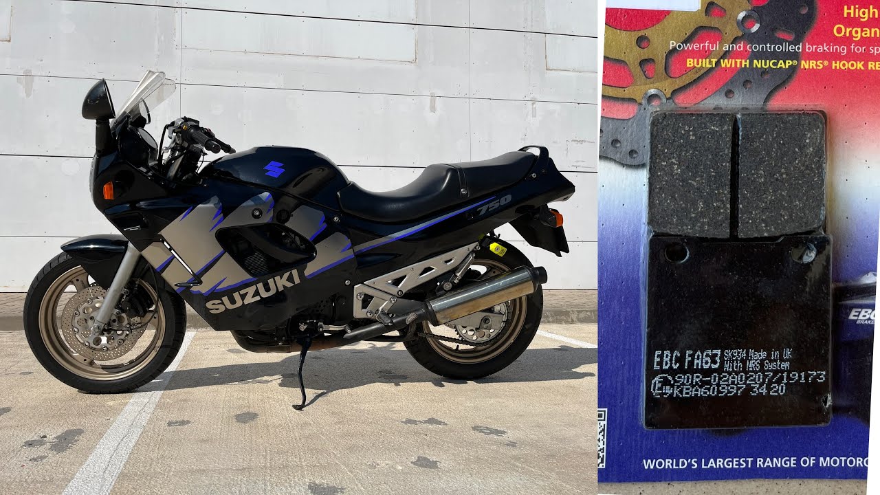 🔧COMO cambiar pastillas de freno traseras 🏍️SUZUKI GSX 750 600F Katana al DETALLE ❗️Pinza y Purgar