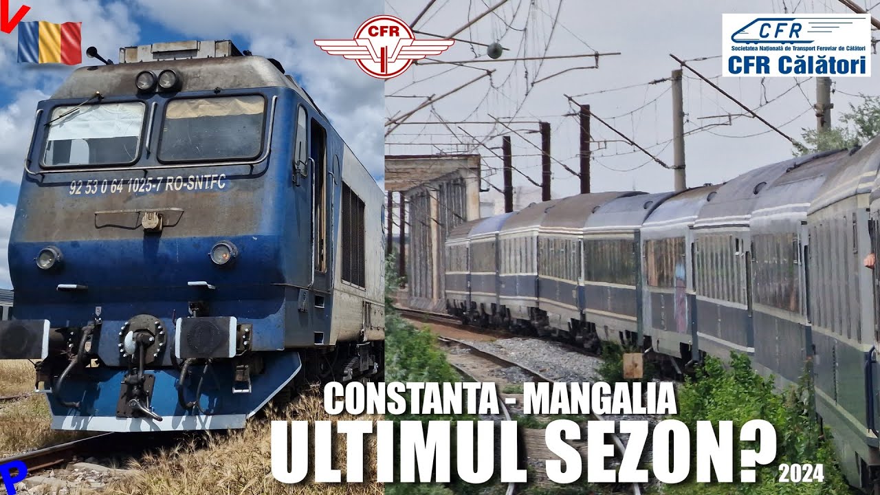 Constanta - Mangalia 2024 | Calatorie cu cel mai lung tren, inainte de modernizare