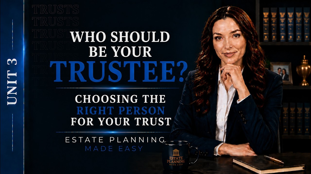 Who Should Be Your Trustee? Choosing the Right Person for Your Trust (3.12)