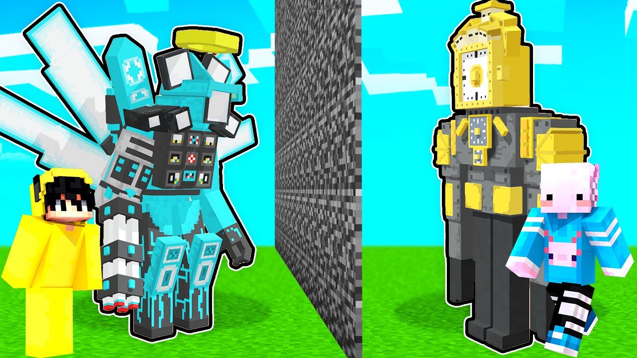 TİTAN TV MAN VS TİTAN CAMERA MAN! - Minecraft