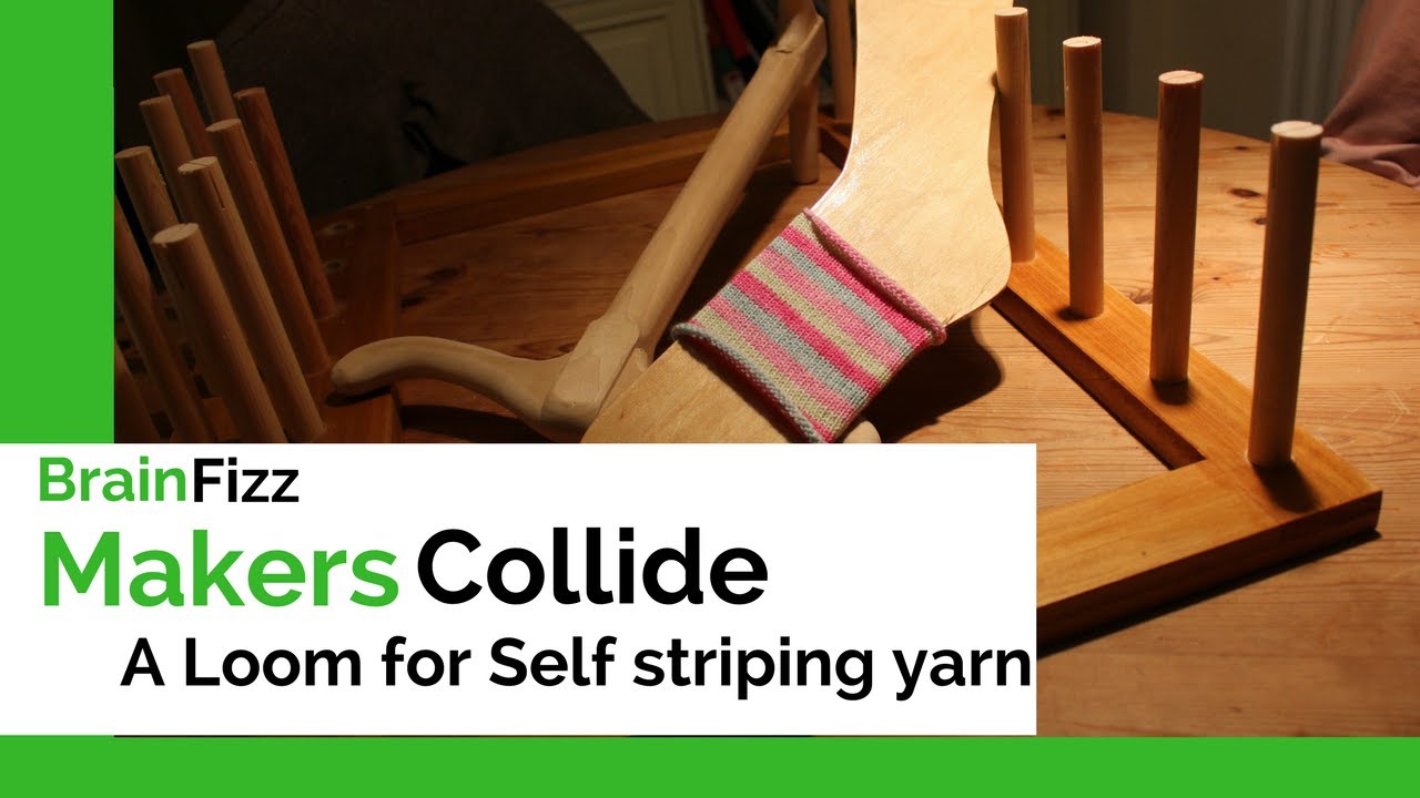 Make a warping board for self stripping yarn