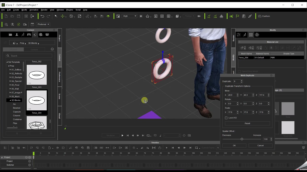 Making A Chain With iClone Physics Constraints