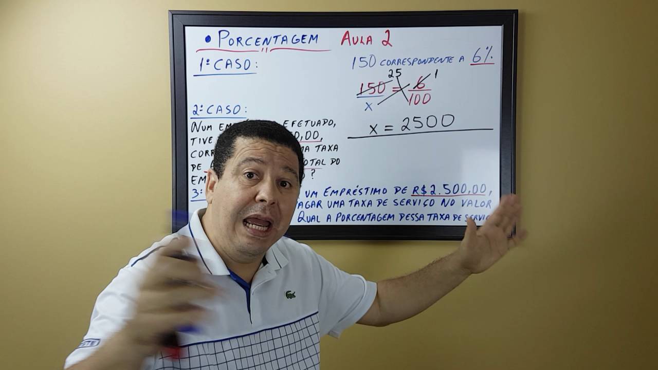 PORCENTAGEM - Aula 2 - PM Ceará - Concursos, ENEM, IFBA, EsSA e outros.