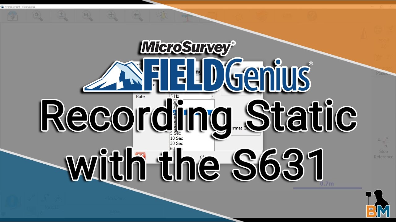 Инструкция по использованию MicroSurvey FieldGenius: статическая съемка с помощью S631 | Benchmark