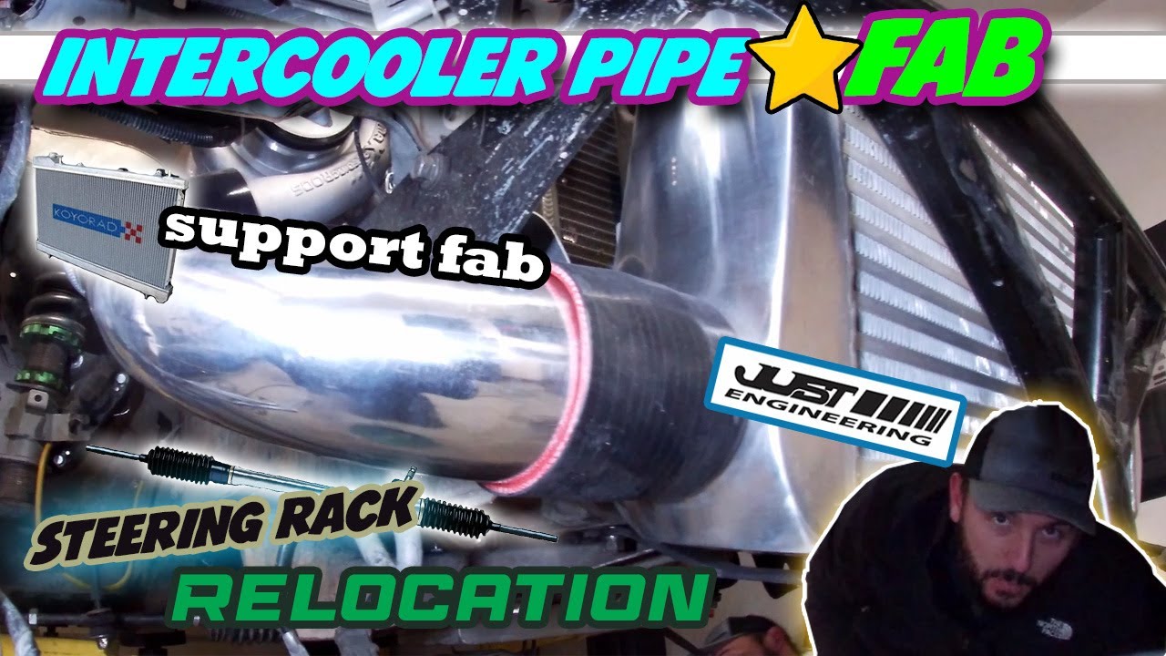 Turbo LS powered 240sx Intercooler kit - Just Engineering Steering rack, custom radiator support Fab