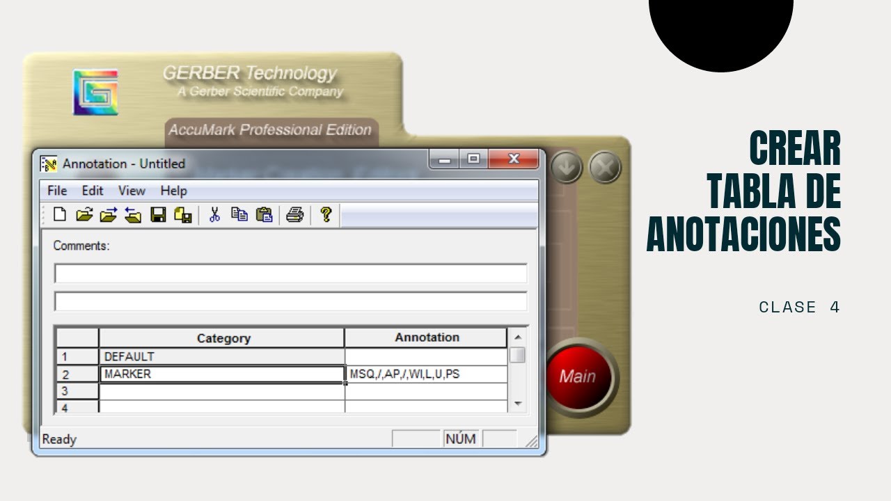 CURSO GERBER ACCUMARK #4  |  Crear Tabla de Anotaciones