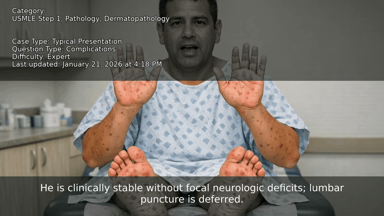 Dermatopathology, Pathology, USMLE Step 1 - Full Vignette with Extended Explanations