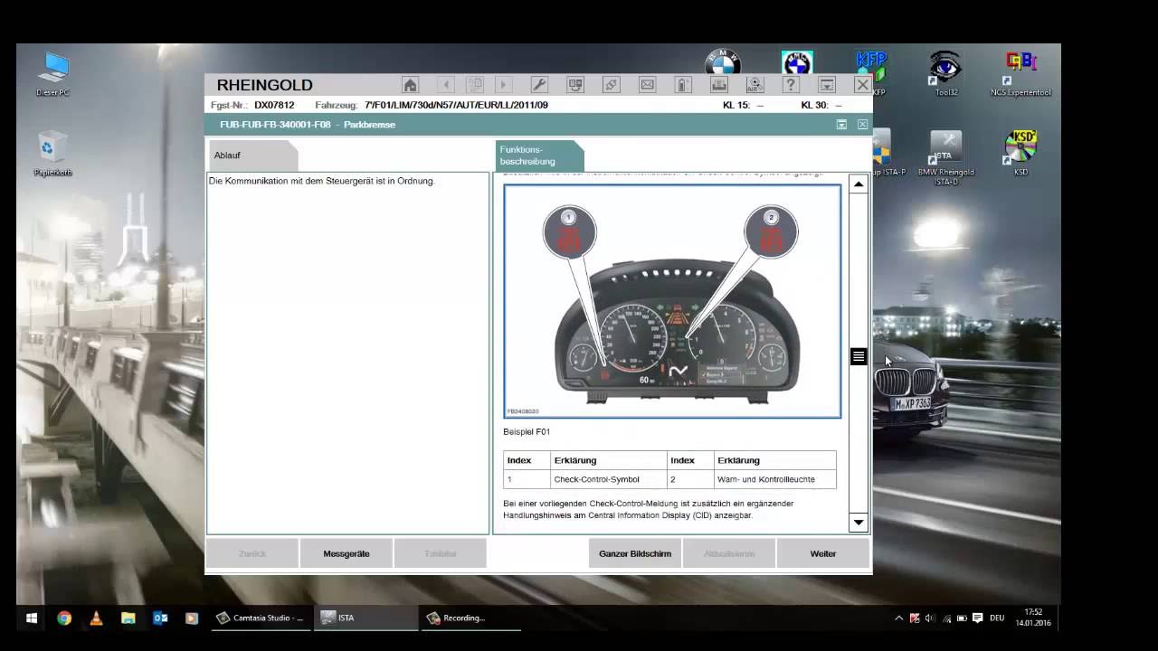 Work with Rheingold ISTA-D instruction