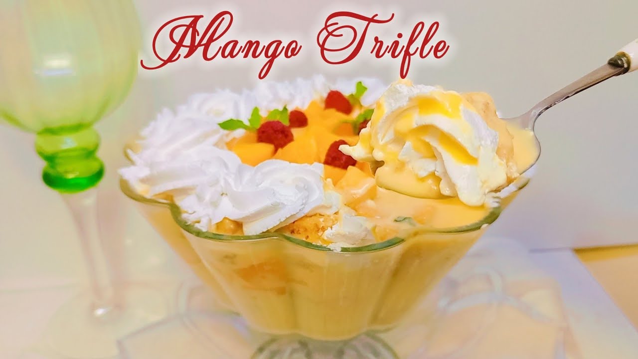 Mouthwatering Mango Trifle Delight Recipe | No Bake Mango Dessert | Delicious Recipe