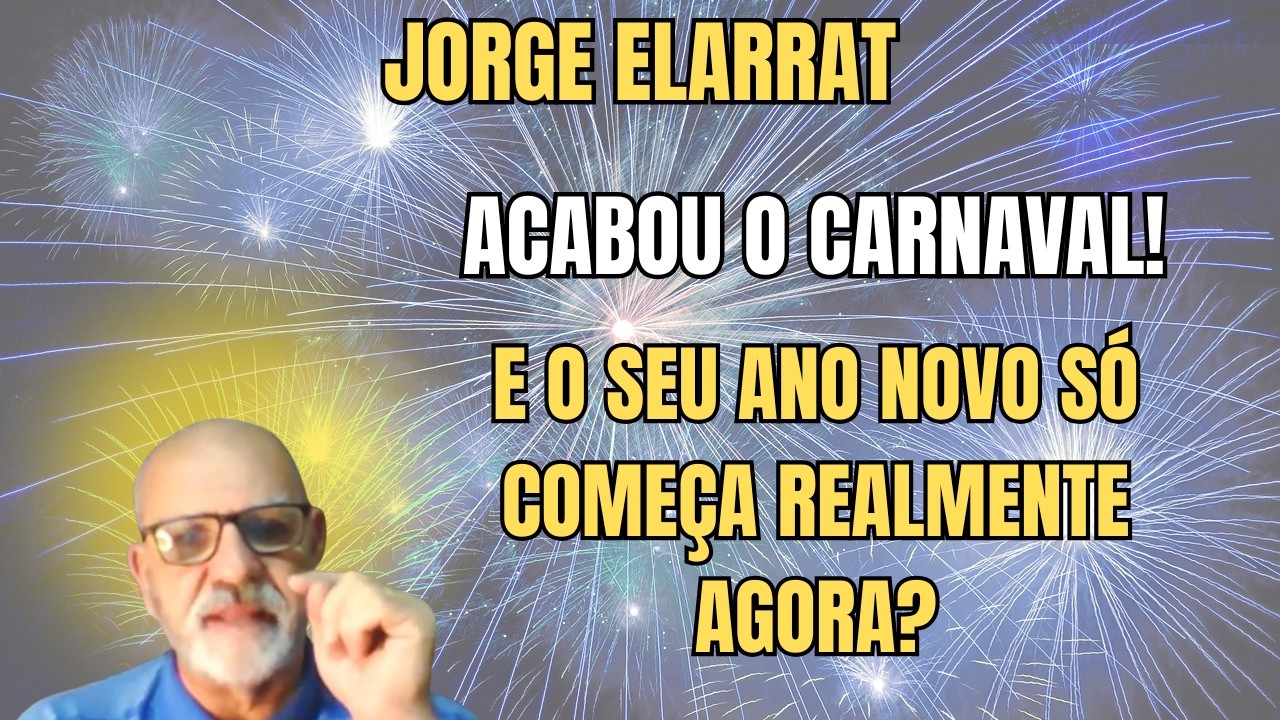 FELIZ EU NOVO... OU SERÁ MAIS UM ANO IGUAL NA SUA VIDA? – PALESTRA COM JORGE ELARRAT.