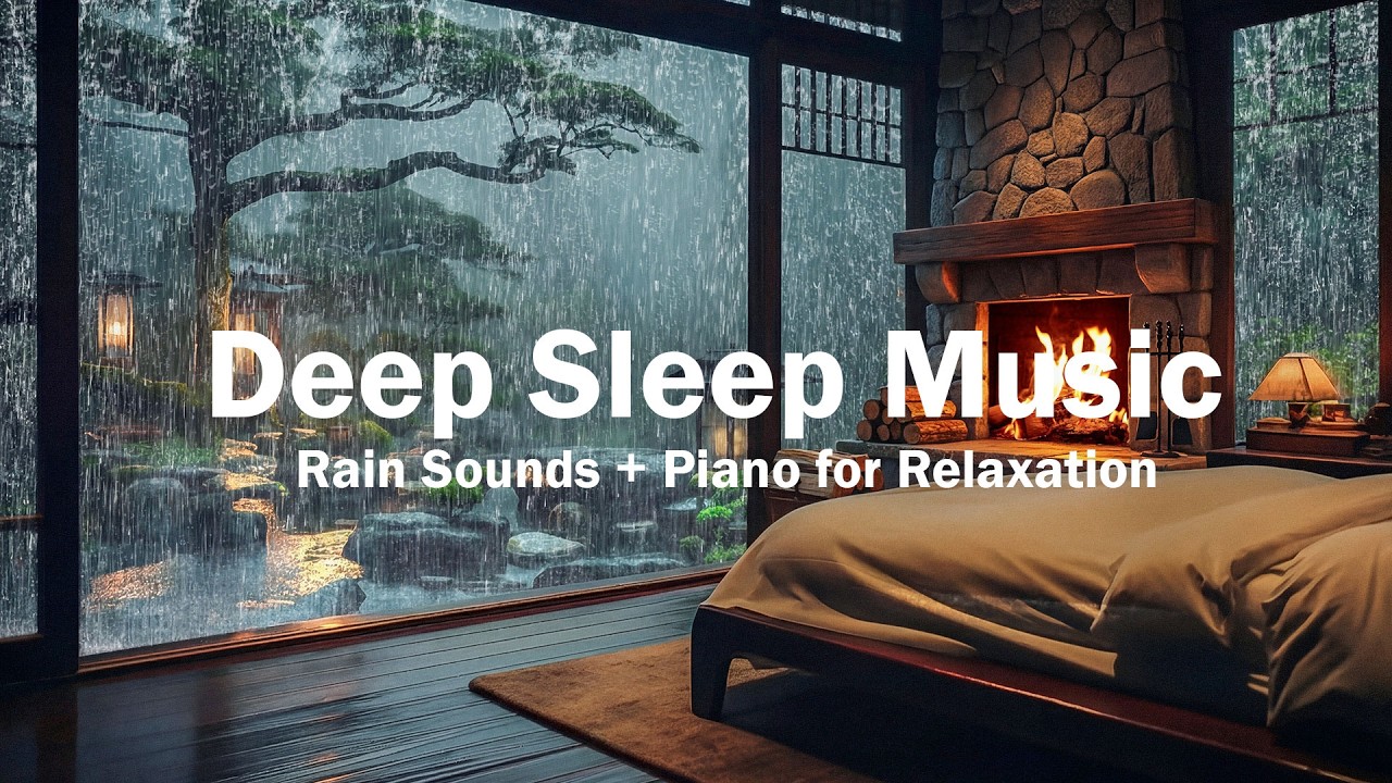 Deep Sleep Music –Relaxing Piano Music & Rain Sounds for Get Over Insomnia,Fall into Sleep Instantly