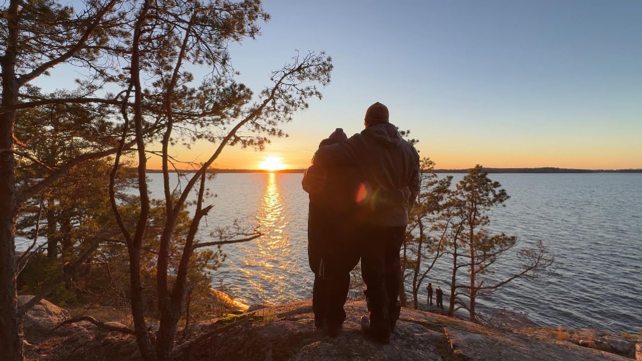 A Day in the Swedish Forest | Fishing, BBQ, Nature Walk & Sunset | Couple Vlog 🌲