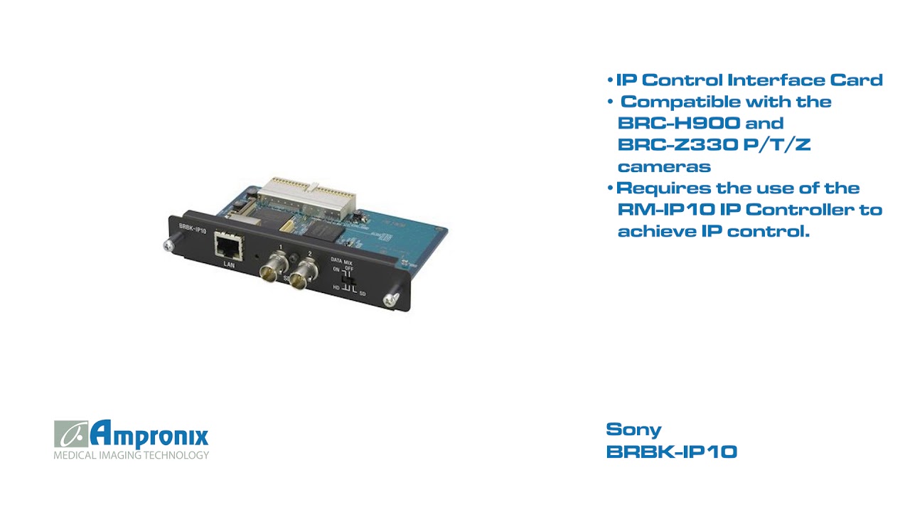 Sony BRBK IP10 IP Control Interface Card Sales | Service | Repair | Exchange | Replacement