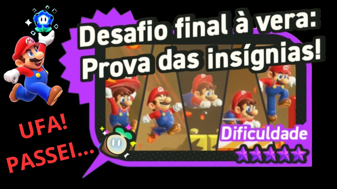 Super Mario Bros. Wonder - Desafio final à vera: Prova das insígnias!